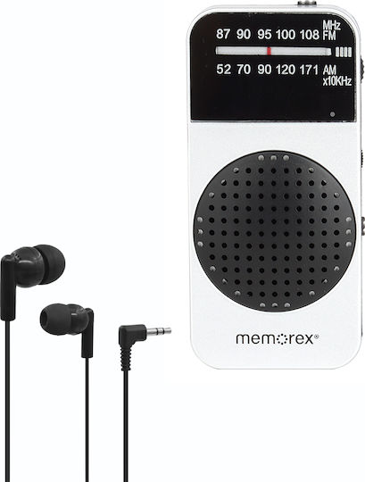 Memorex MX-PR40-SL Radio Portabil cu Baterie Argintiu