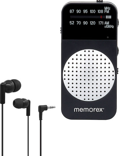 Memorex MX-PR40-SL Radio De Buzunar Cu Baterii Negru