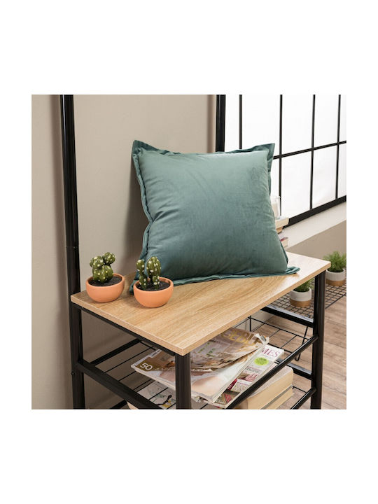 Teoran Sofa-Kissen Samt aus Samt 15 45x45cm