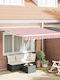 vidaXL Tenda-Rahmen Terrasse Elektrisch mit LEDs & Wind Sensor 5x3.5m