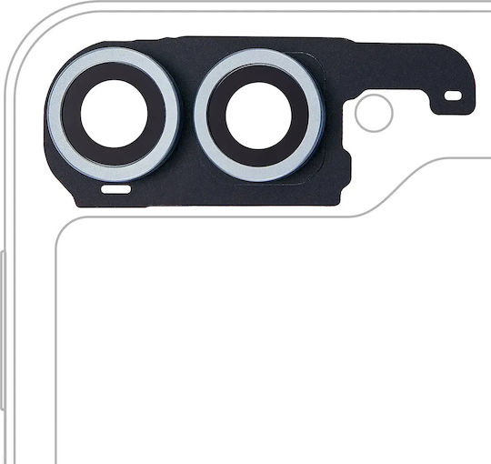 Vorderes Kameralinsenschutzgehäuse Samsung Galaxy Z Flip 6 5G F741 Premium Blau