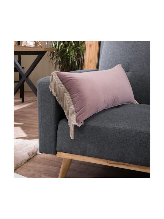 Teoran Sofa-Kissen Samt aus Samt 12 30x60cm