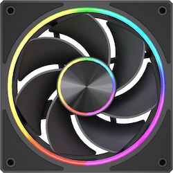 AlphaGear Ventilator carcasă Radiant cu paletă inversată 120 mm cu iluminare ARGB AlphaGear Ventilator carcasă Radiant cu paletă inversată 120 mm cu iluminare ARGB