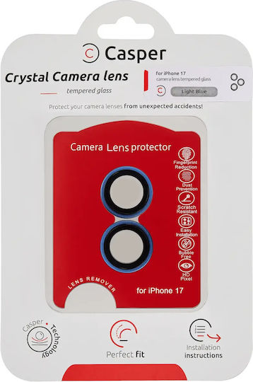 Casper Camera Protection Tempered Glass Light Blue for Iphone 17