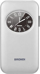 Brondi Window 2 Dual SIM Κινητό με Κουμπιά Ασημί