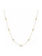 Daskalakis Geometrisches Halskette aus 14K Gold mit schwarzem Diamanten