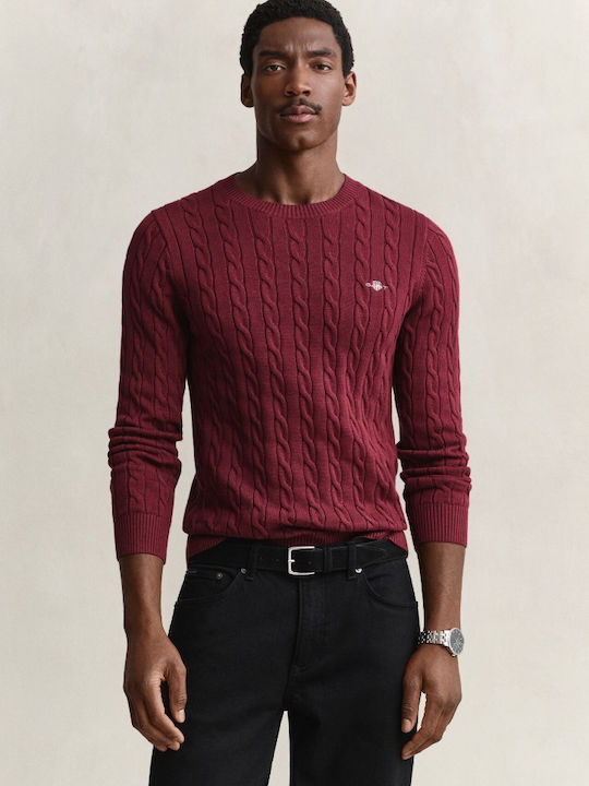 Gant Pulover Mânecă lungă Burgundy