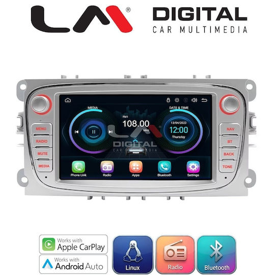 LM Digital Auto-Audiosystem für Ford Focus Galaxy Mondeo S-Max C-Max Bluetooth USB Eingebautes Wi-Fi GPS