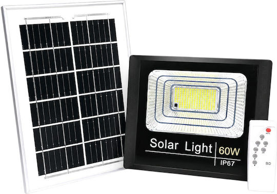 Lampa Lampă Solară 60W Alb Rece 6500K cu Telecomandă IP67