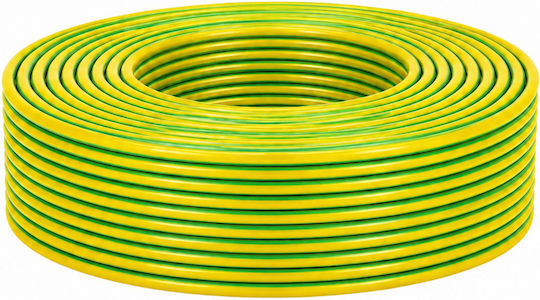 Electric Cable 1x1.5 Mm² 100 M Yellow-green Flexible Multi-strand Pvc Insulation Bvr 450/750 V Cobi Smart