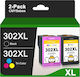 Set of Compatible HP 302XL Black Colour Inks Multiple Packaging High Capacity XL Performance Up to 480 Pages Black 330 Pages Colour Smart Chip HP Deskjet Envy Officejet