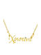 Bijou Box Necklace Name Gold Plated Steel With Zircon