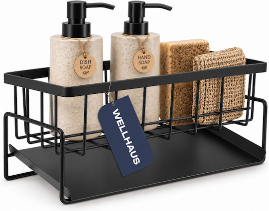 Wellhaus Metal Sponge Holder Black