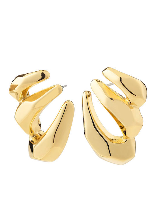 Pilgrim Presence Earrings Gold Plated Brass