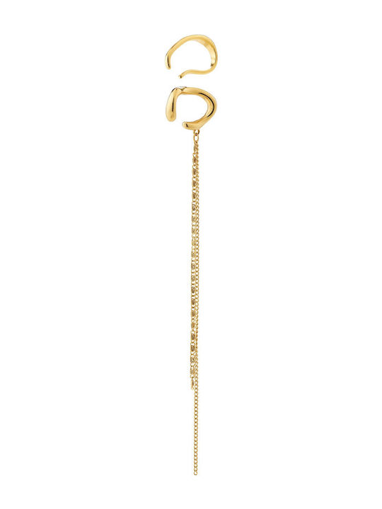 Pilgrim Evon Ear Cuff 2-in-1 Set Gold Plated Brass