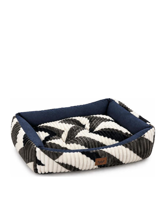 Woofmoda Zig-zag Καναπές Κρεβάτι Σκύλου Γκρι 76x67εκ.