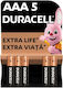 Duracell Αλκαλικές Μπαταρίες AAA 1.5V 5τμχ
