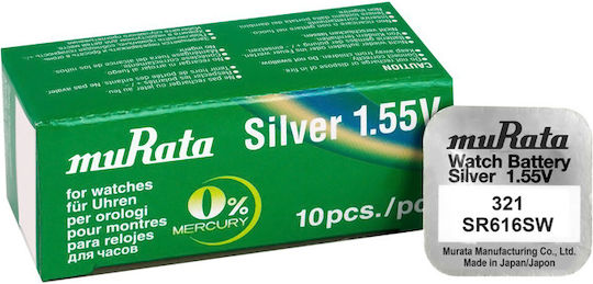 Murata Uhrenbatterien Silber-Oxid 1,55V 10 Stück