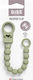 Bibs Κλιπ Πιπίλας Pacifier με Χάντρες από Σιλικόνη Πράσινο
