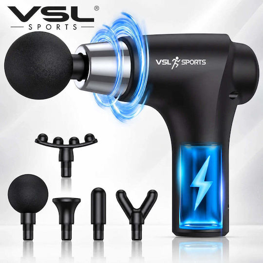 VSL Sports Hypergun Massage Gun for Neck Waist Back Legs Body Hands and Insoles Anti-Cellulite with Vibration