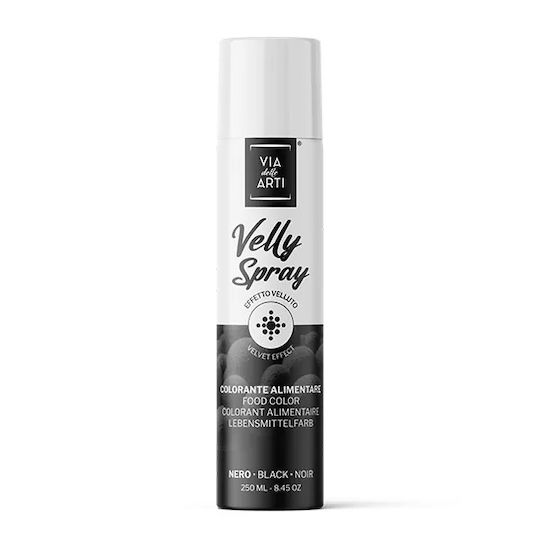 Via delle Arti Culoare De Coloranți Alimentari Lichid Negru 250ml Spray