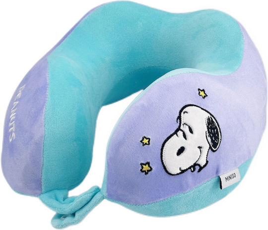 Miniso Snoopy Reisekopfkissen Memory-Schaum Blau