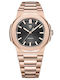 Pagani Design Ceas Bărbătesc 40mm Automat cu Brățară Metalică Rose Gold / Black
