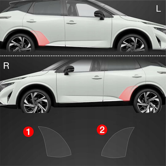 Grizzglass Protective Film Wheel Arches Grizzglass Bodyshield Nissan Qashqai 3 Facelift 2024-2025 2in1