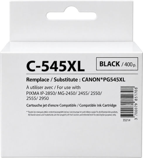 Мастилен Касет Canon Pg-545xl Черен Canon Ip2850 Mg2450 Mg2550 Ts335x 450k Generink