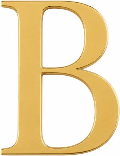 Acrylic Cake Topper Letter B Gold Model 9 Cm Lumea