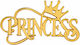 Акрилен Топер За Торта Princess Златен Модел 10 См Lumea