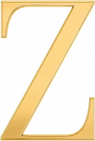 Acrylic Cake Topper Letter Z Gold Model 9 Cm Lumea