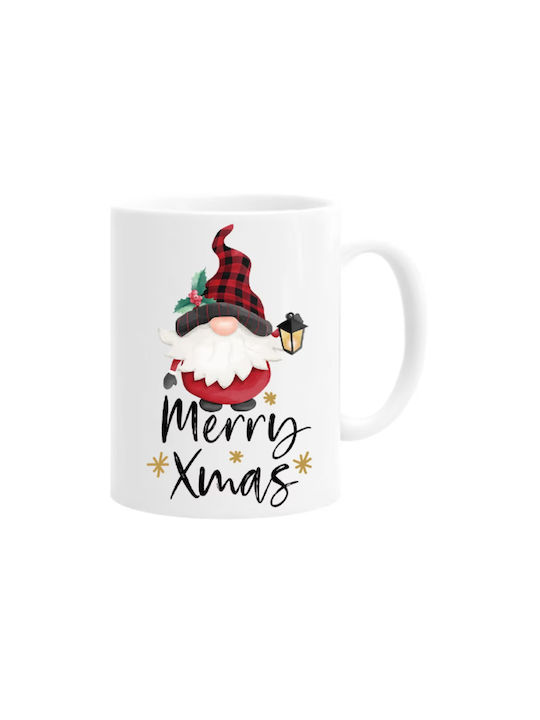 Cană Ceramica Albă De Crăciun 330ml Cu Personalizare