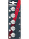 Lithium Button Battery Duracell Procell Cr2025 3v 5 Pcs In Blister Price 1 Battery