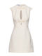 Sommer Mini Damenkleid Ecru