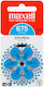 Zink Air Battery Maxell Za675 6pcs Button Hearing Aids