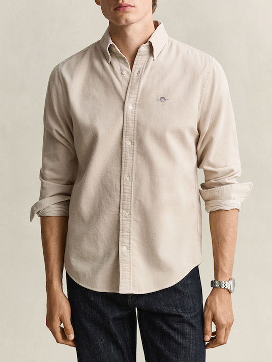 Gant Reg Long Sleeve Corduroy Shirt Biege