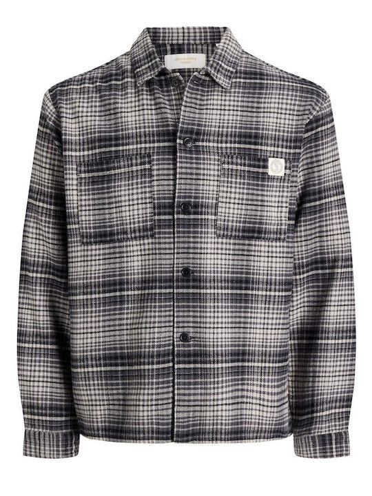 Jack & Jones Μακρυμάνικo Φανελένιο Overshirt Κα...