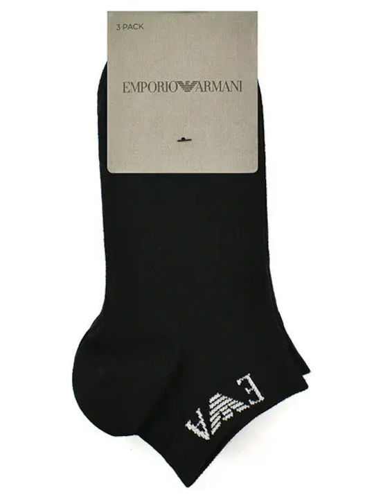 Emporio Armani Herren Socken Schwarz 3er Pack EM000550AF26377 UC001 Emporio Armani Herren Socken Schwarz 3er Pack EM000550AF26377 UC001
