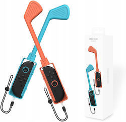 2x Стикове за голф клуб Golf Joy-con Nintendo Switch 2 NSW 2 Синьо Оранжево Jys-ns2265