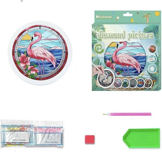 Mozaic Diamond Flamingo 20x20 Cm Set Accesorii Diy Handmade