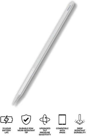 Baseus PS3 Air Stylus Digital cu Palm Rejection pentru iPad în Culoare Albă