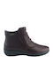 Women's Ankle Boots with Platform Burgundy