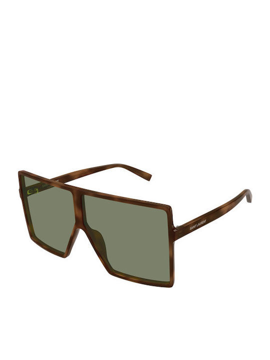 Ysl Unisex Sonnenbrillen mit Brauner Schildkröt...