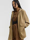 Long Women's Jacket for Winter Camel