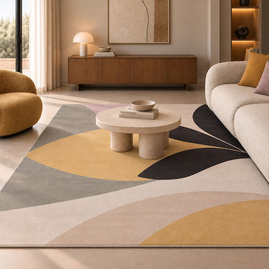 Saray Home Abstract Living Room Rug Rectangular Multicolour 160x230cm