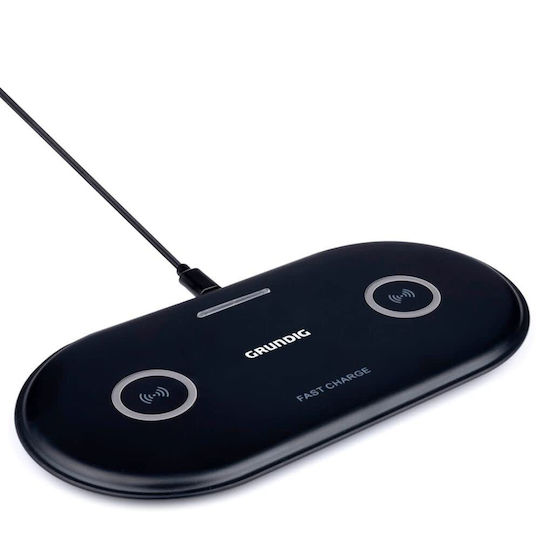 Grundig Ασύρματος Φορτιστής (Qi Pad) και Καλώδιο USB-C 20W Μαύρος (26823)