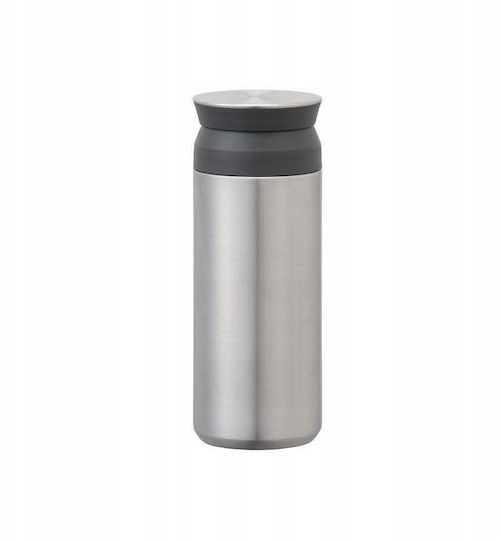 Kinto Kinto Thermosflasche Rostfreier Stahl 500ml Mit Stroh Und Handgriff