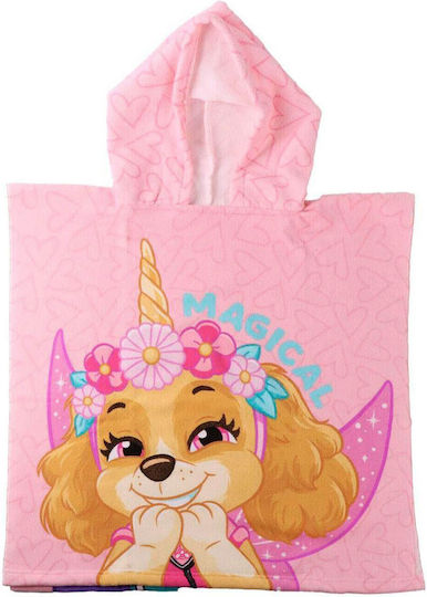 Cerda Детско хавлиено пончо Paw Patrol Skye 55x54 см 3+ години