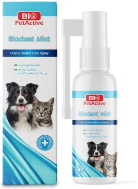 Bio Petactive Biodent Spray pentru Dinți pentru Câini împotriva Tartrului și Plăcii Dentare 50ml